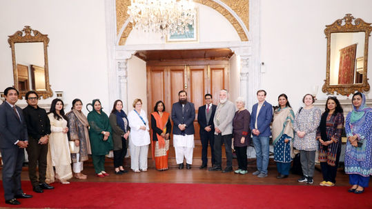 Group photo with the governor of Punjab Province.