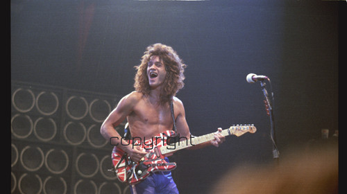Van Halen 1980 Eddie Orig Frankenstein guitar 27x37 - 2/20