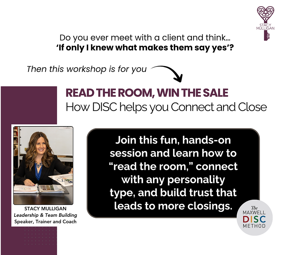 Read the Room, Win the Sale, a DISC Workshop