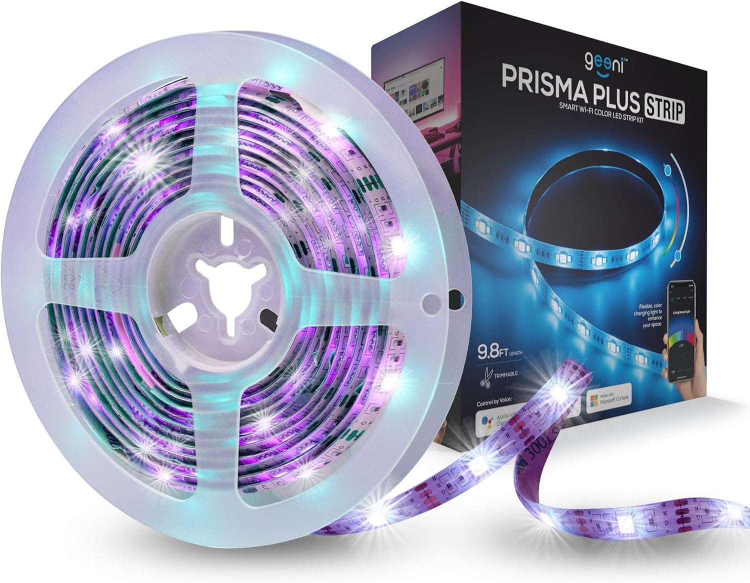Geeni Smart LED Strip Lights 9.8ft RGBWW Weatherproof