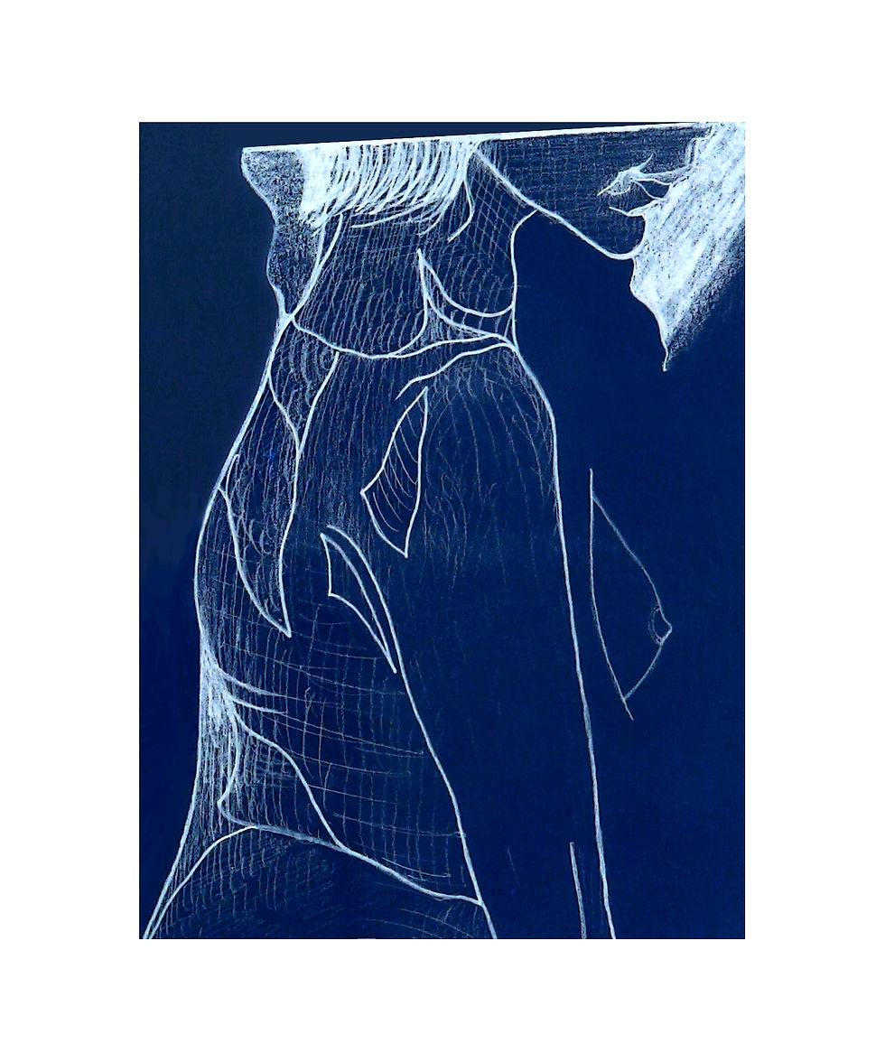 Le sein / esquisse crayon © Jordan Diow