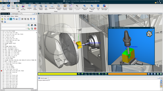 Vericut ekranında CNC simülasyon