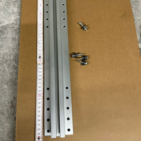 Rail fixation bac acier longueur de 400 mm, hauteur 40 mm
