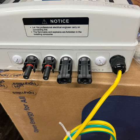 Coffret photovoltaïque Dihool entrée et sortie MC4- 1 boucle DC