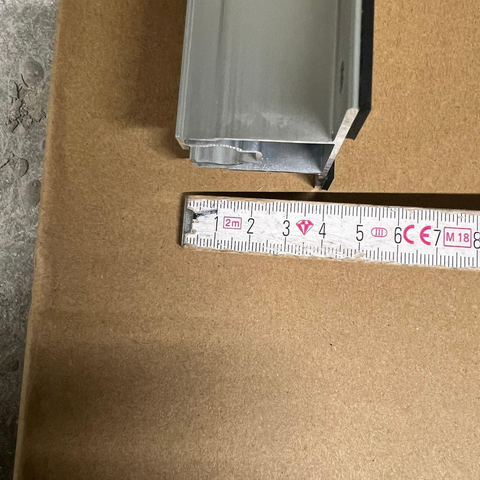 Rail fixation bac acier longueur de 400 mm, hauteur 40 mm