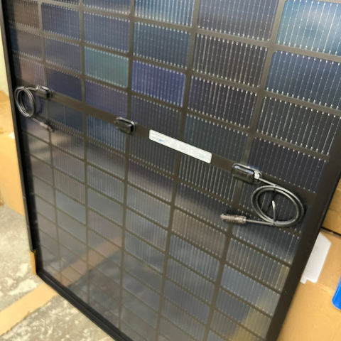 Denim N-Type 490W All Black Glass-Glass Bifacial