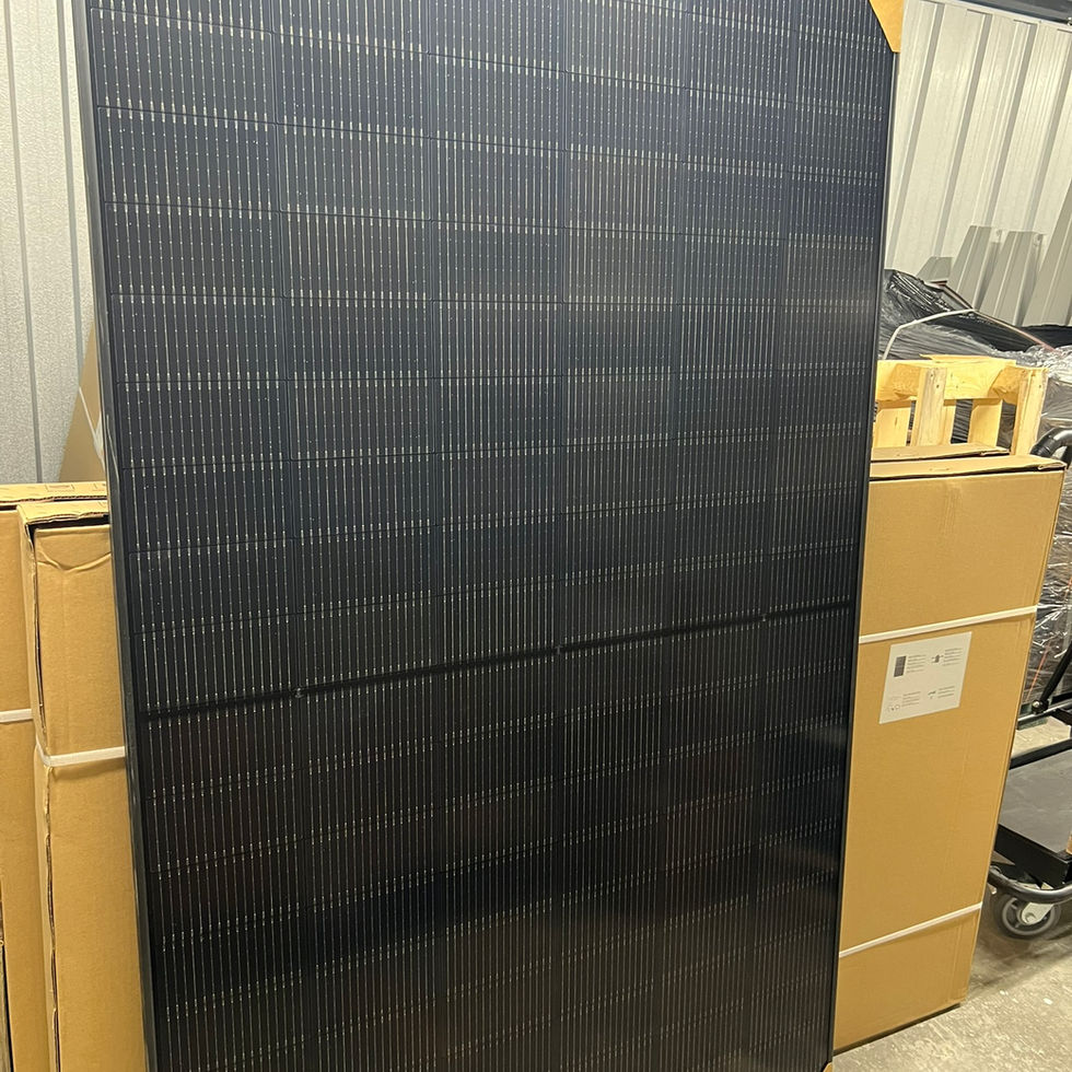 Denim N-Type 490W All Black Glass-Glass Bifacial