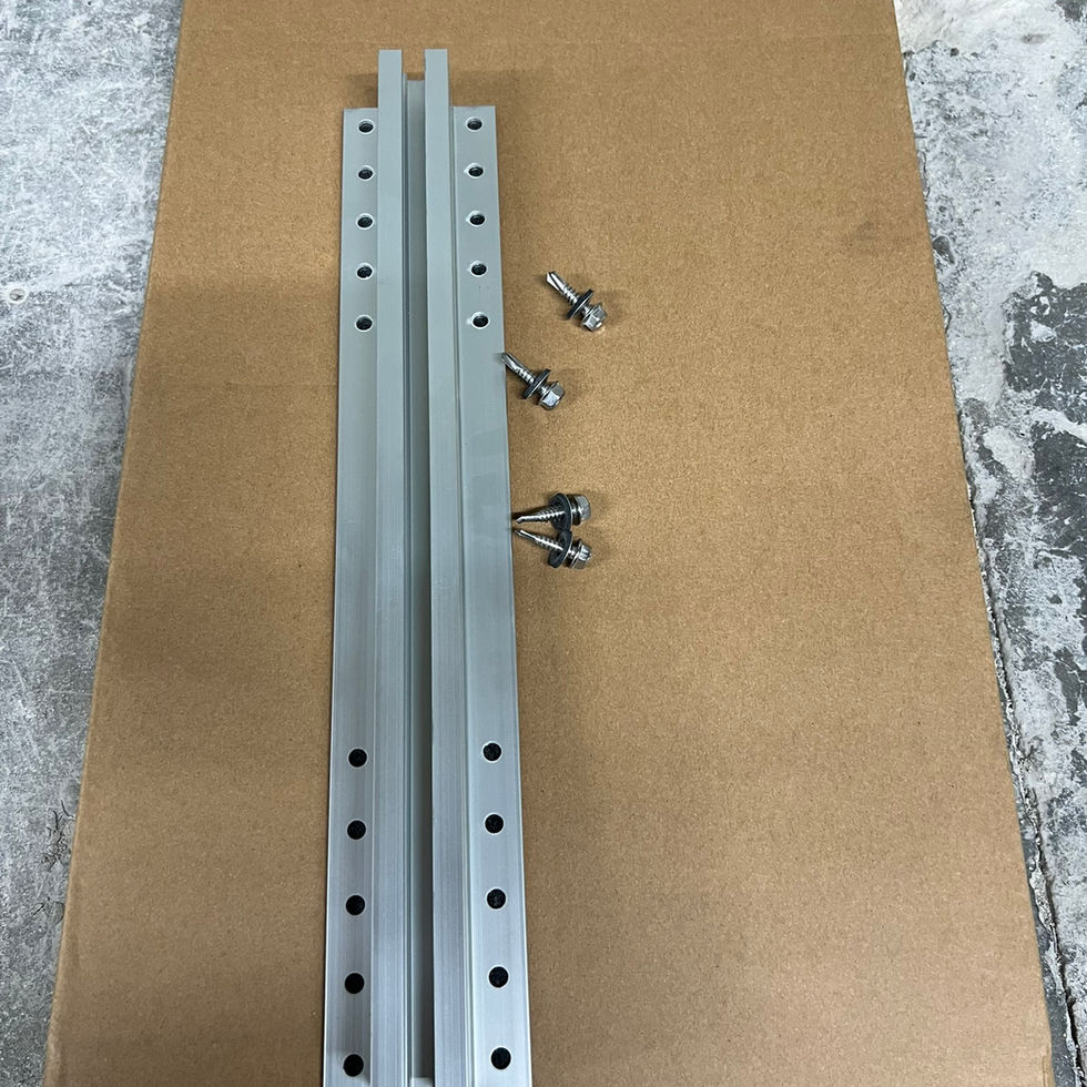 Rail fixation bac acier longueur de 400 mm, hauteur 40 mm