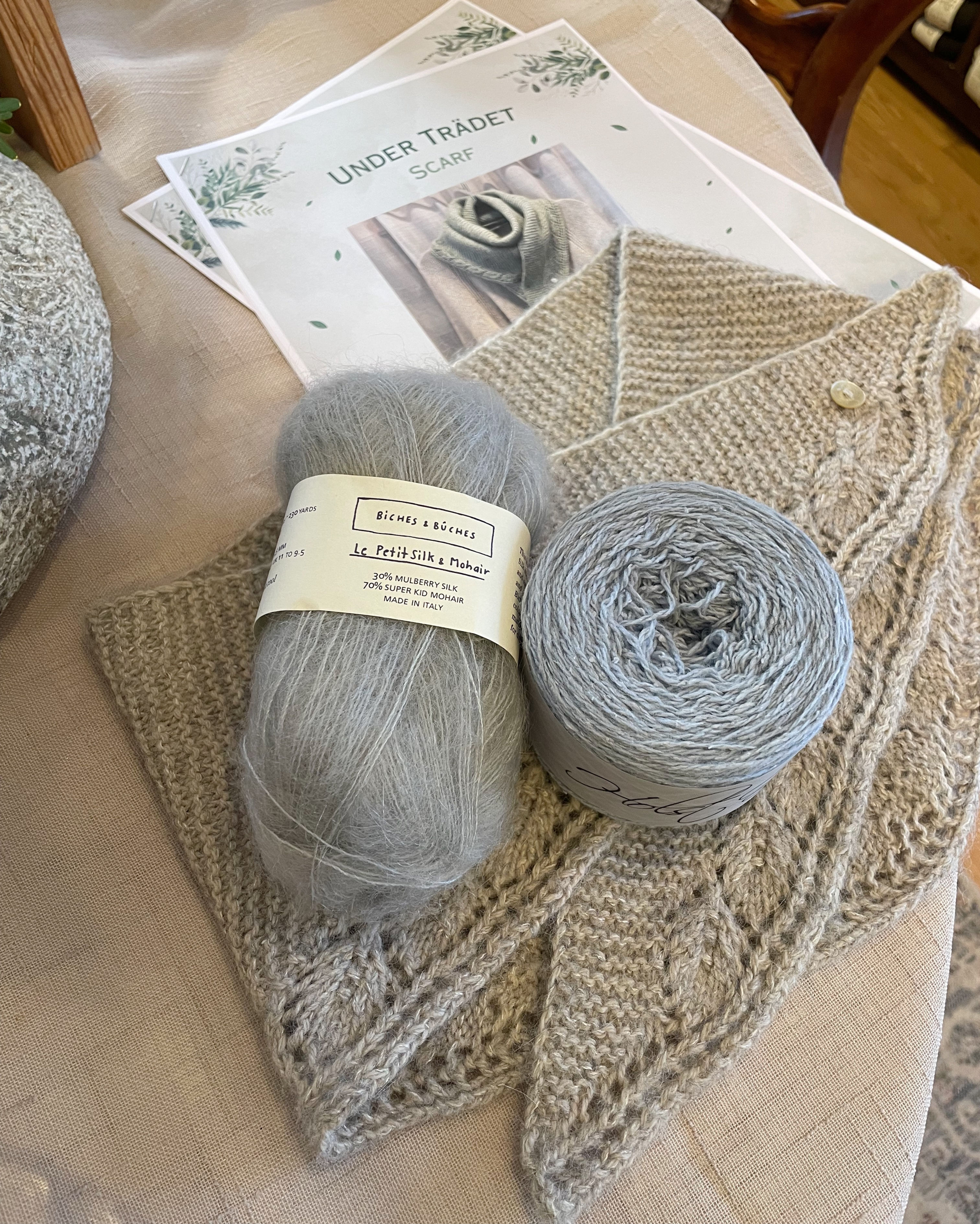 Mönsterkit Under Trädet Scarf - Frost