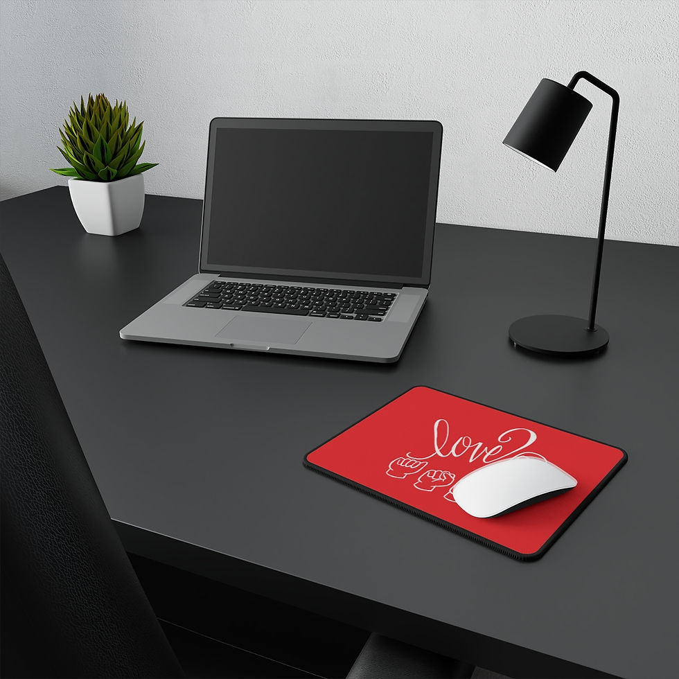 Thumbnail: I Love ASL Non-Slip Mouse Pads