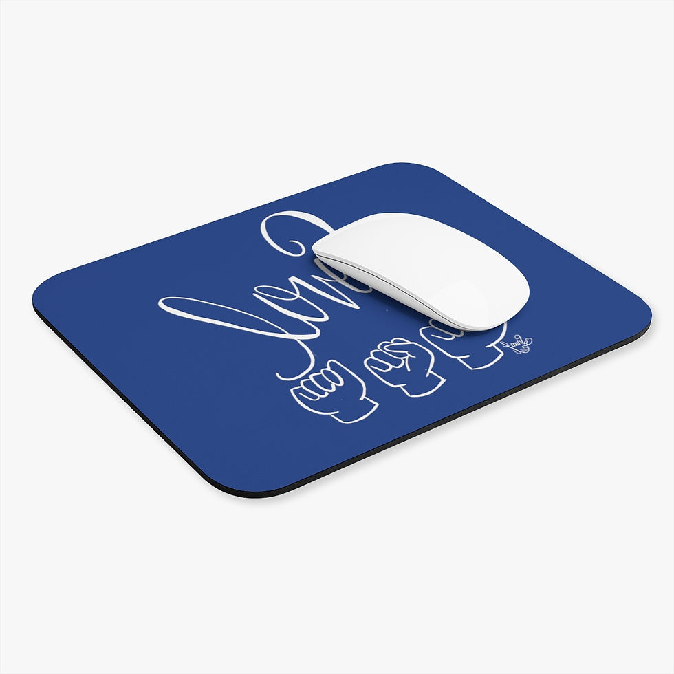 Thumbnail: I Love ASL Mouse Pad (Rectangle)