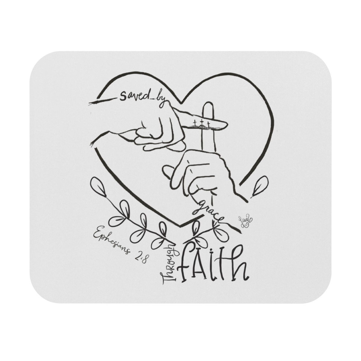Saved by Grace Mouse Pad (Rectangle)