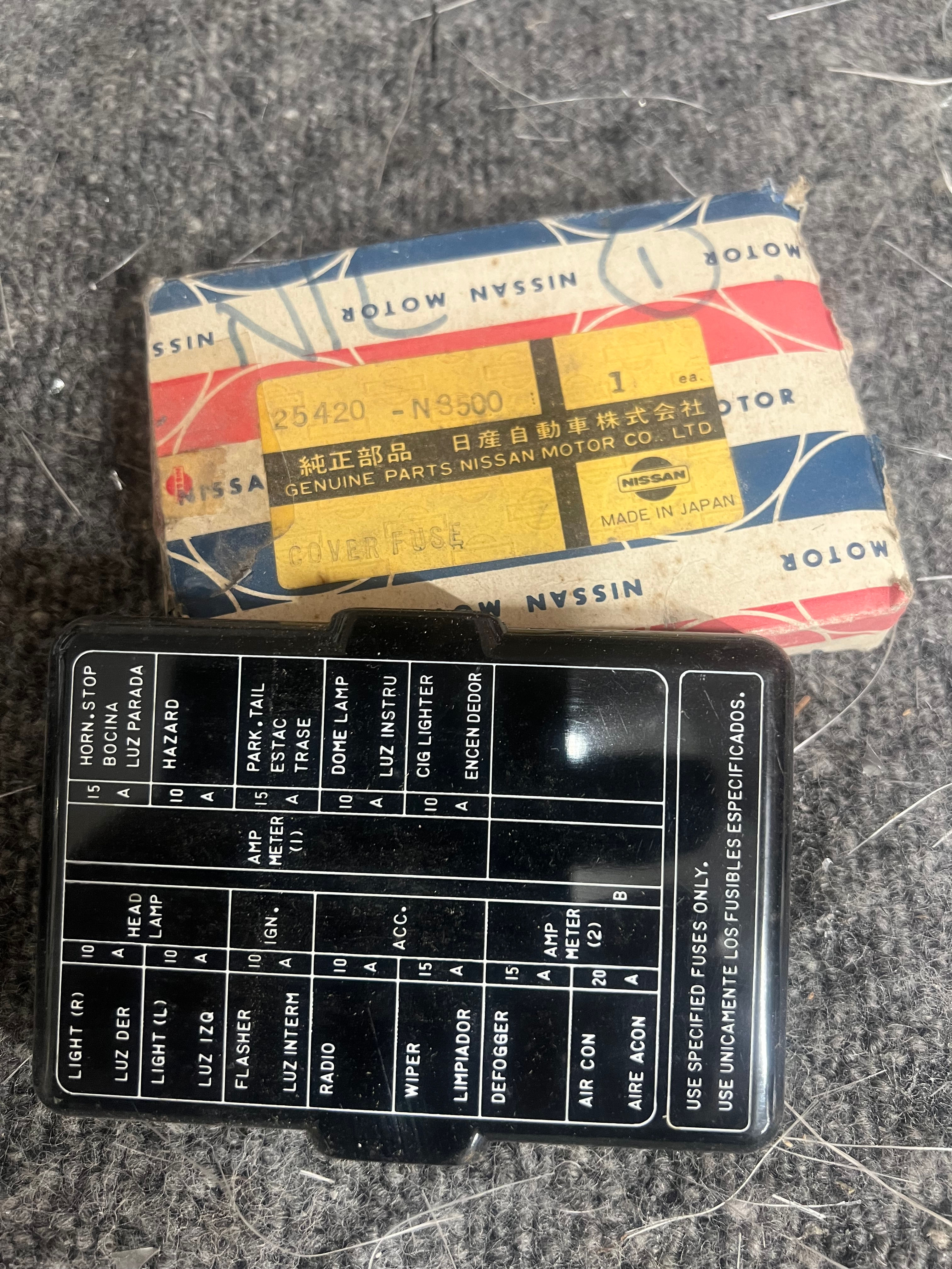 240Z fuse cover