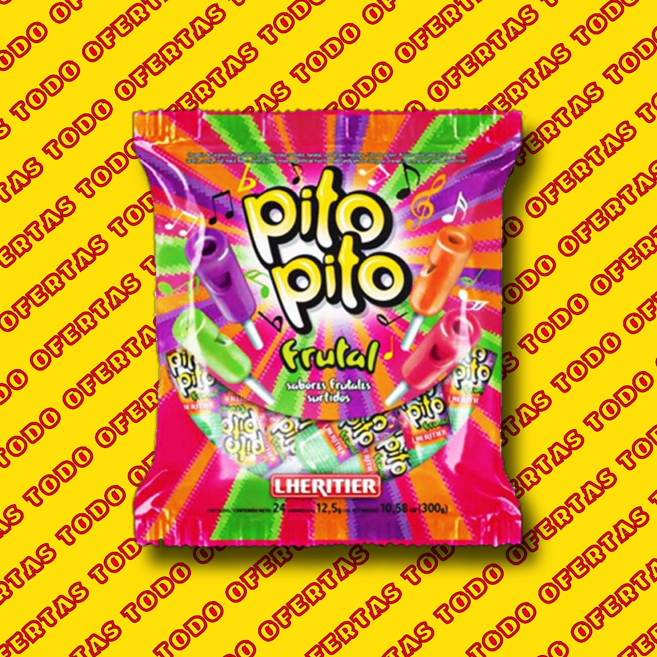 Lheritier Pito Pito Frutal con silbato 300g