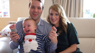 a happy family together