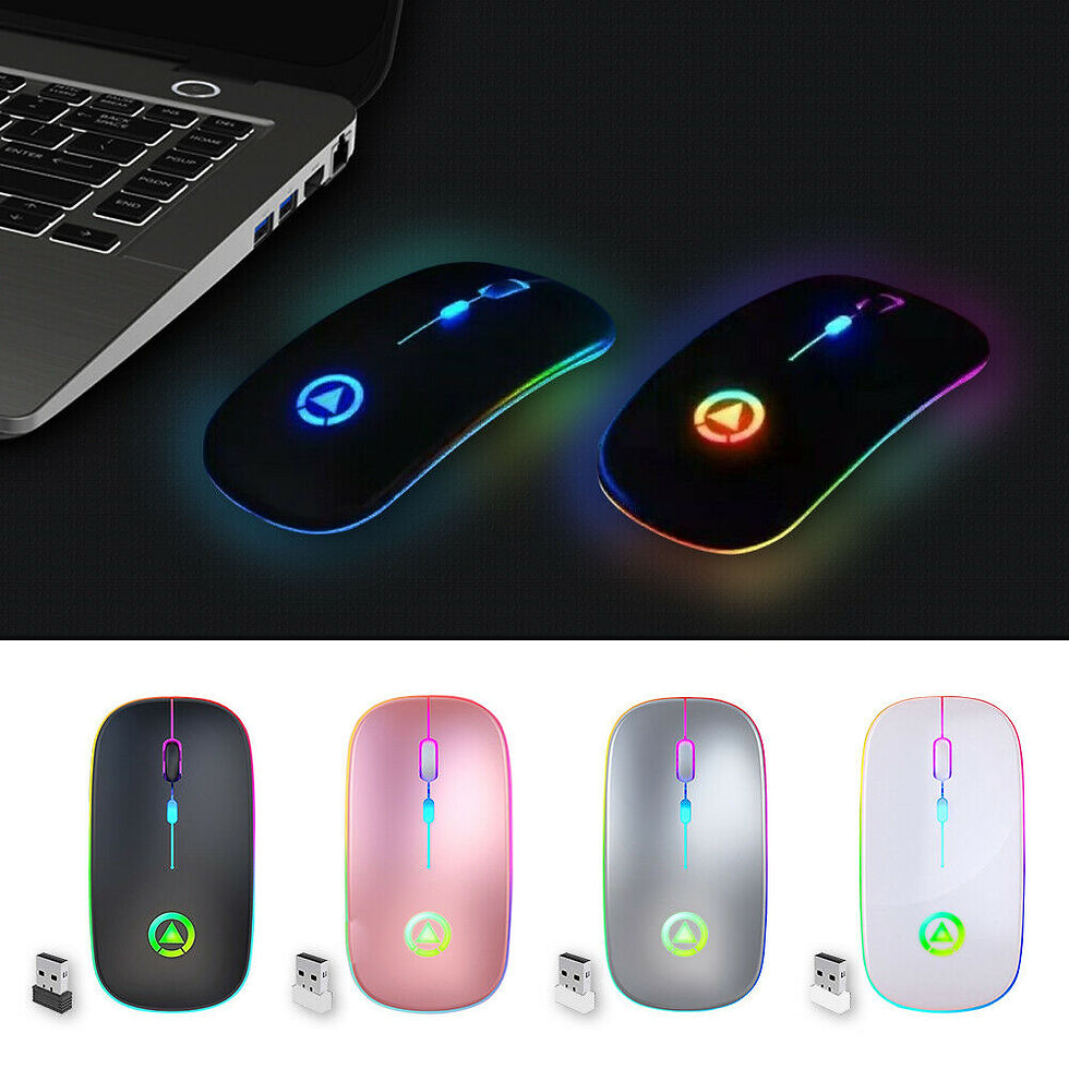 Thumbnail: 2.4GHz RGB Wireless USB Rechargeable Mouse