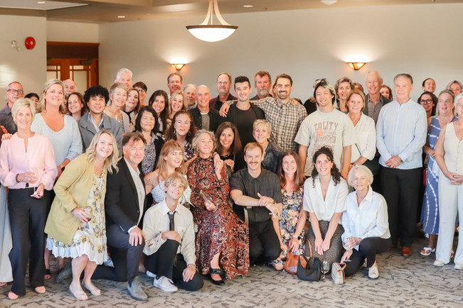 Over 45 people gathered to honour Dr. Judy Fletcher