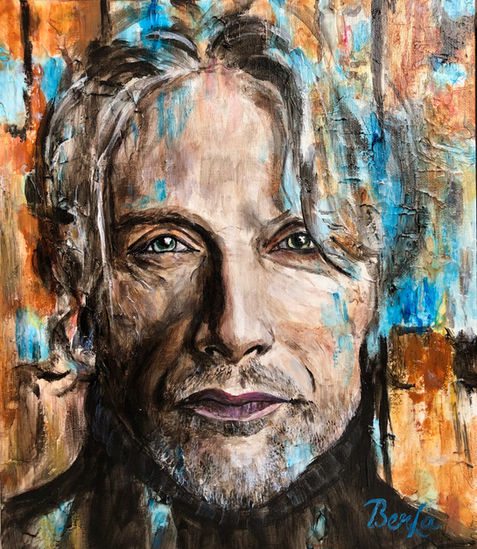 Actor Mads Mikkelsen's portrait