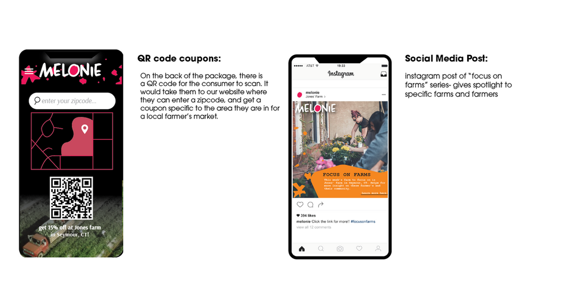 Off-pack website and instagram post