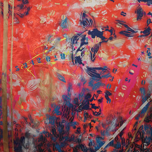 Rolle 38, 2018, Acryl auf Leinwand,
190x190 cm