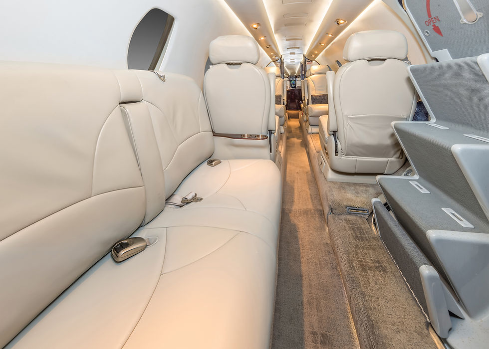 Private Jet Interior showcasing a 8 seater private jet(citation XLS)