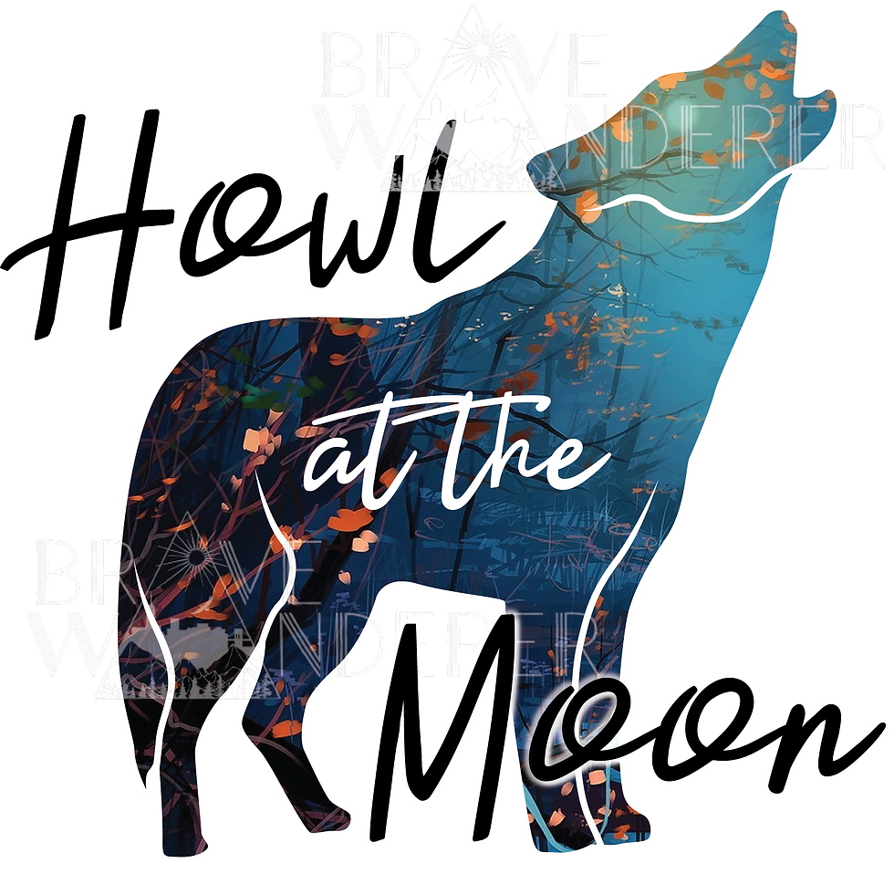 Howl at the Moon Wolf PNG