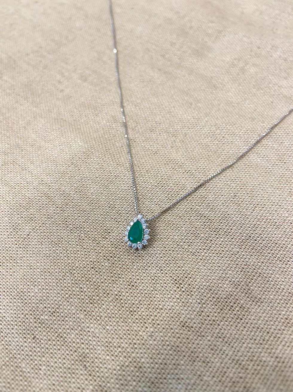 Miniatura: Conjunto gota Esmeralda 