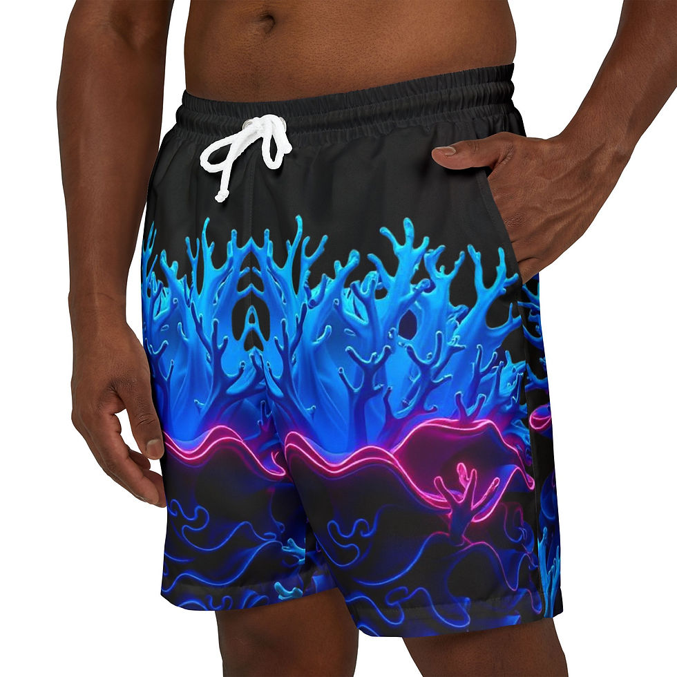 Thumbnail: Coral Reef Swim Shorts, Summer Swimwear,Unisex Swimwear,Vacation Essentials