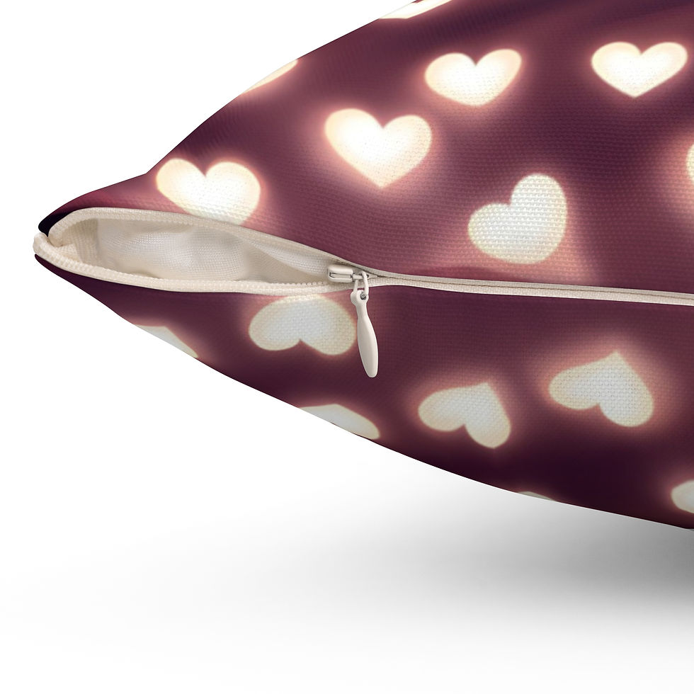 Thumbnail: Cute Cat Love Square Pillow - Cozy Decor for Cat Lovers