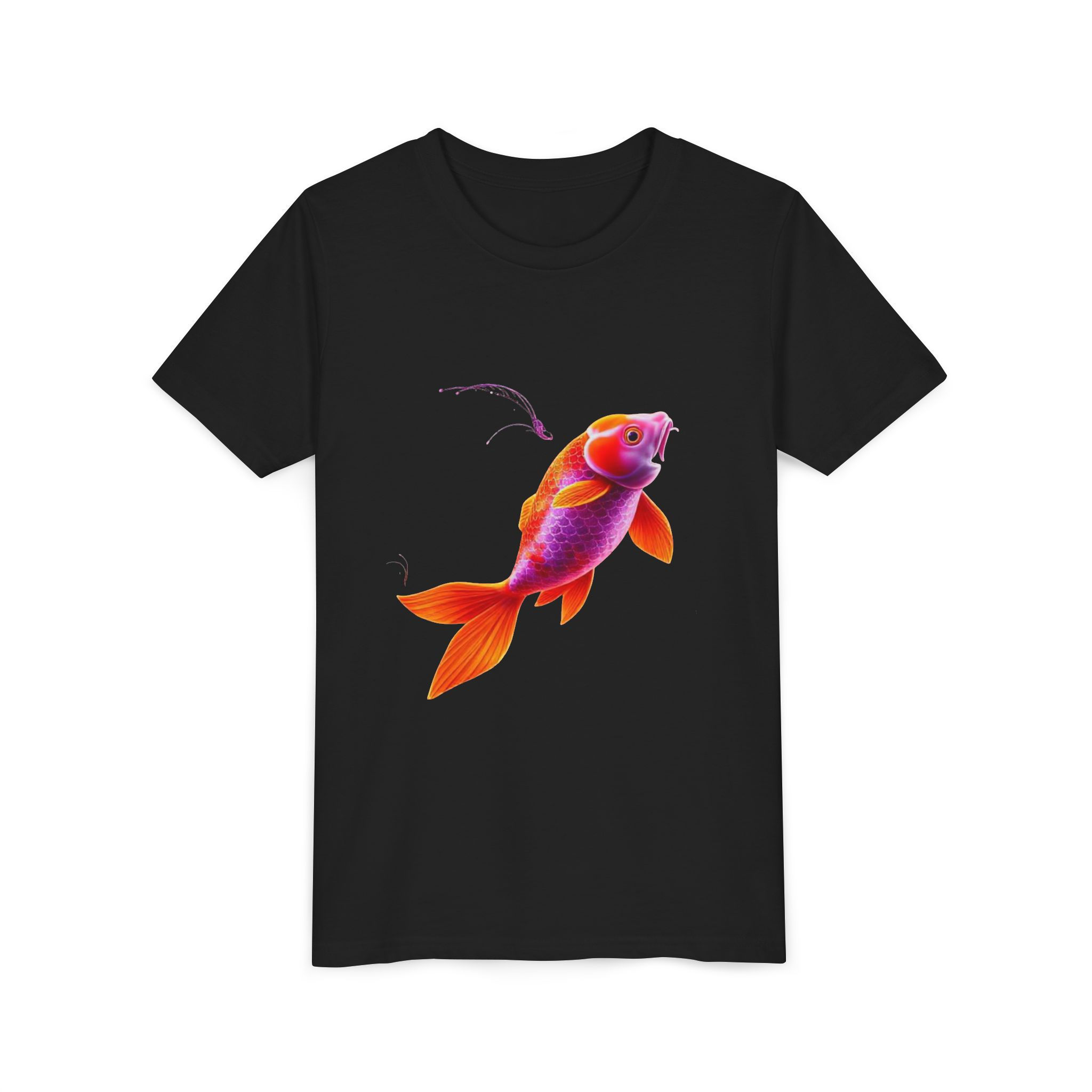 Koi Fish Youth Tee, Graphic Shirt, Summer Wear, Ocean Lover Tee, Fun Outdoor Top