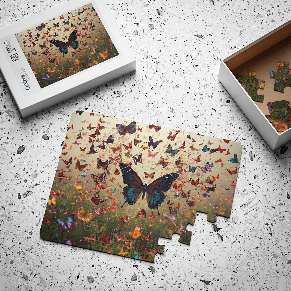 Thumbnail: Kids' Butterfly Puzzle- Colorful Learning Activity for Children,Birthday Present