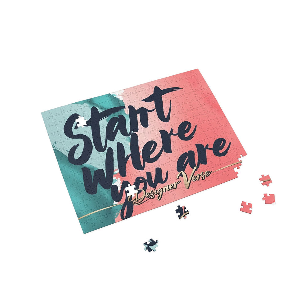 Thumbnail: Inspirational Puzzle - Start Where You Are as well as a Family Fun Activity