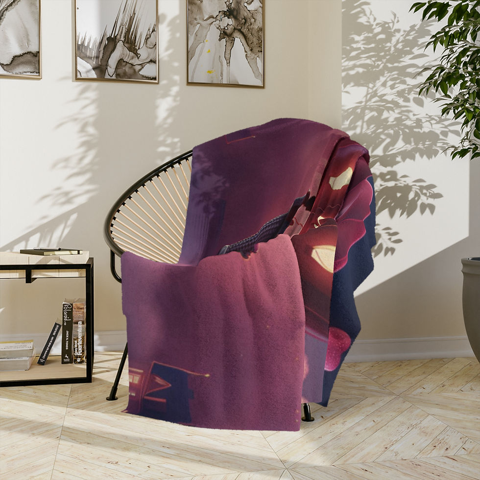 Thumbnail: Romantic Hot Air Balloon Velveteen Microfiber Blanket for Cozy Evenings