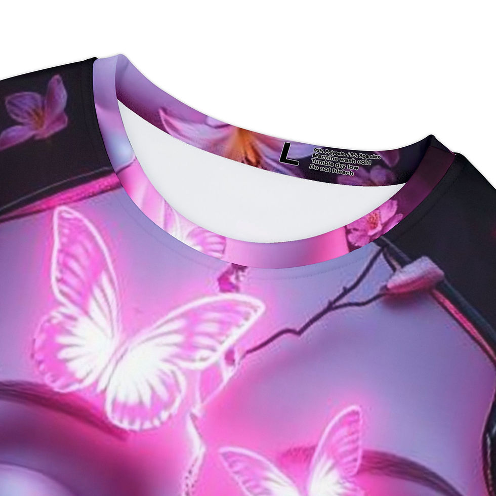 Thumbnail: Dreamy Floral Butterfly Tee,Women's Shirt,Unique Gift for Her,Gift for Birthdays