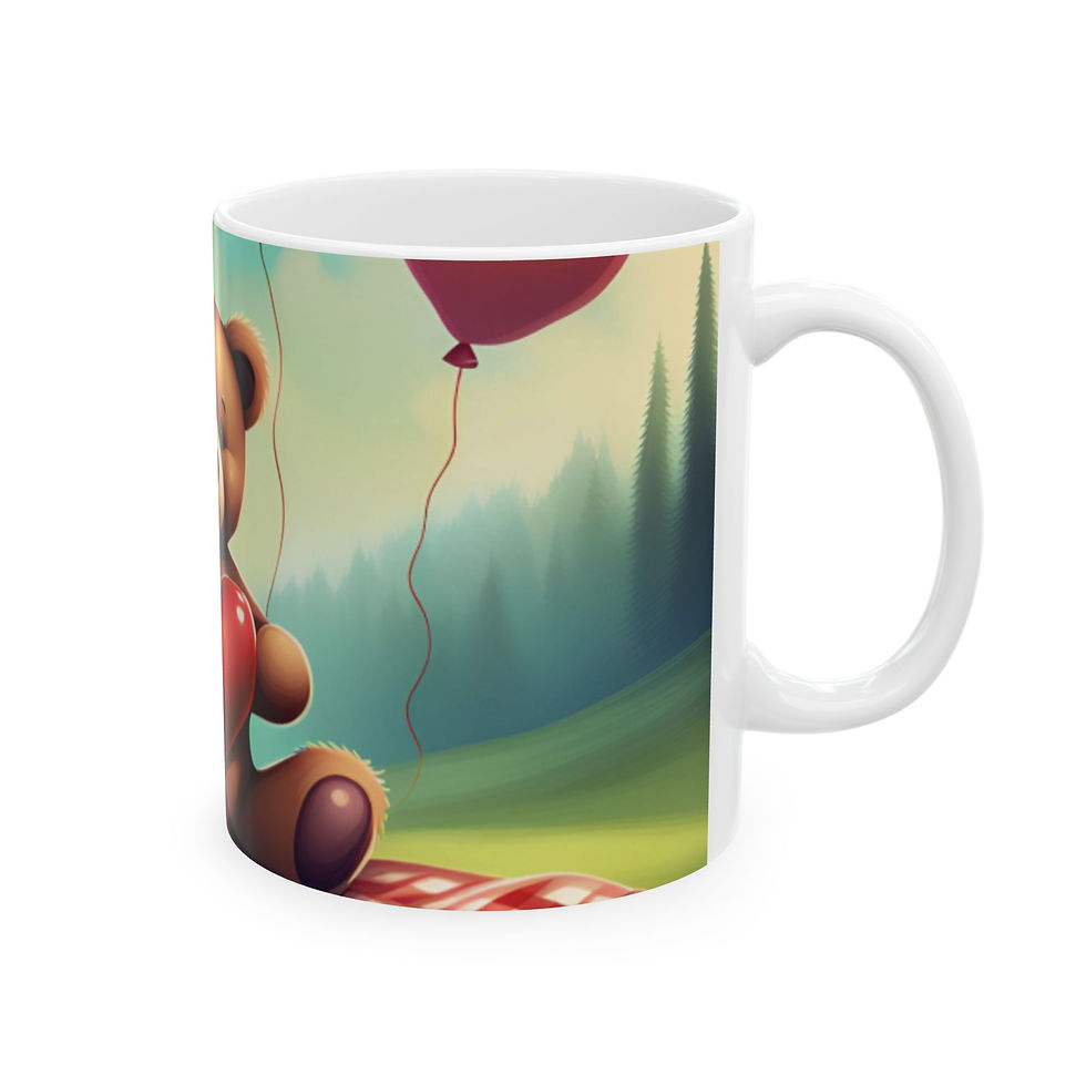 Thumbnail: Cute Bear Love Ceramic Mug - Perfect Gift for Valentine's Day & Animal Lovers