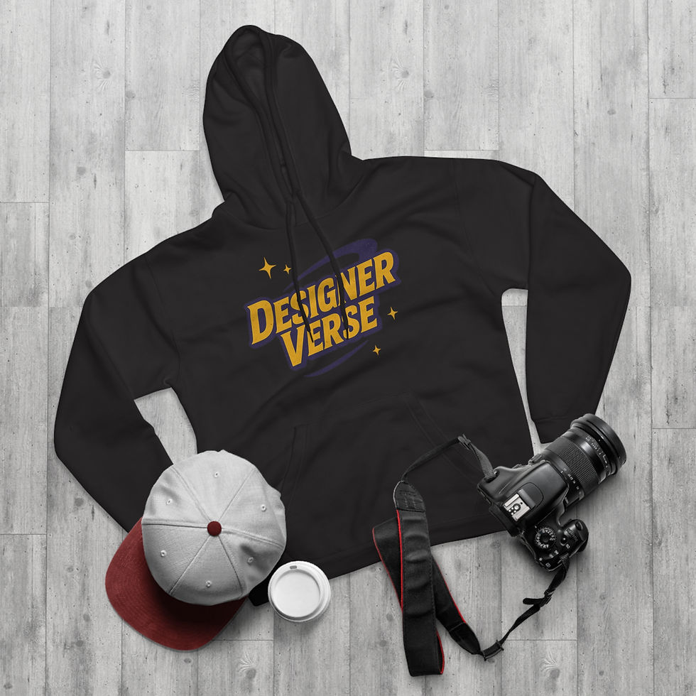 Thumbnail: DesignerVerse Unisex Pullover Hoodie - Cozy & Stylish Graphic Sweater