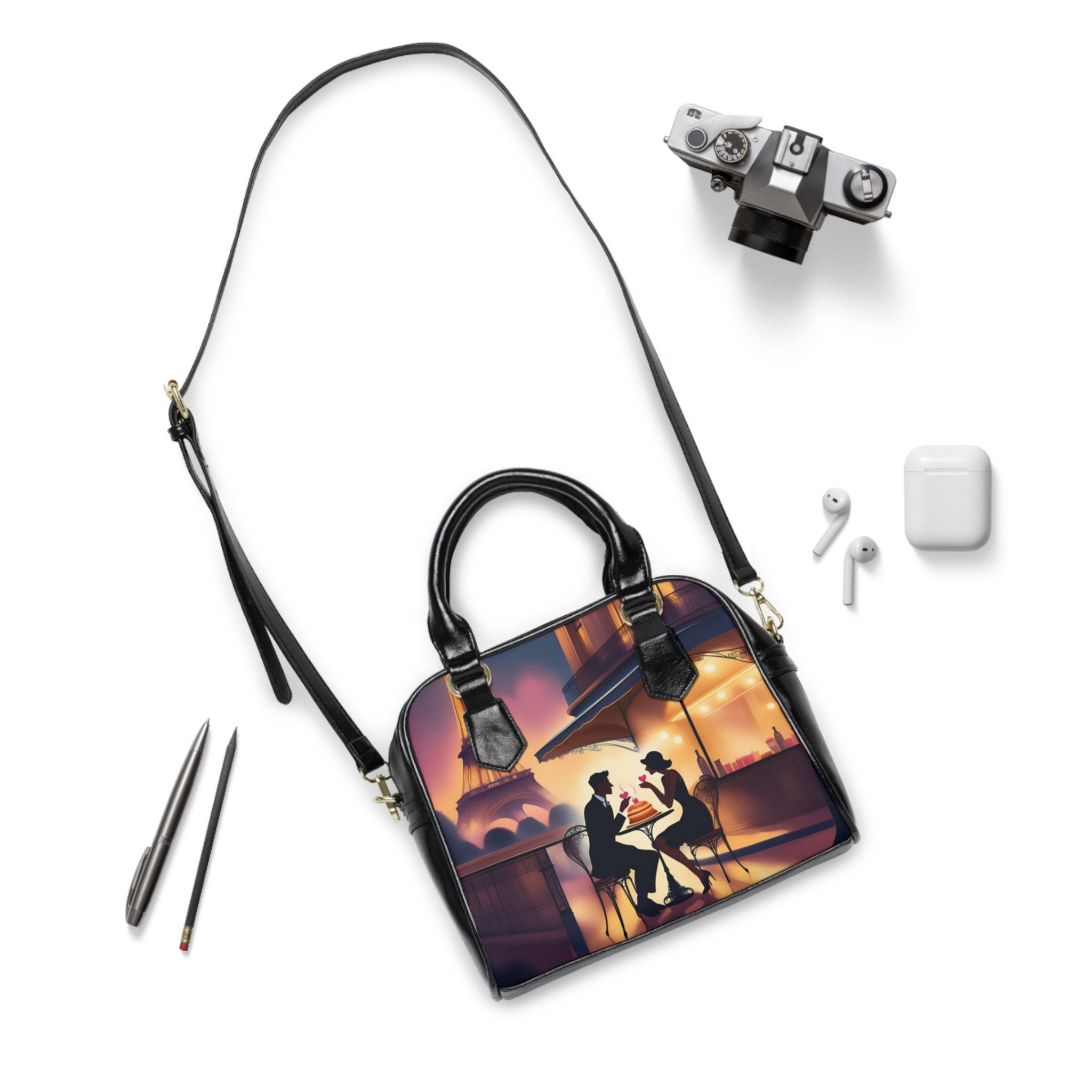 Parisian Shoulder Handbag - Chic Design for Date Nights and Special Occasions