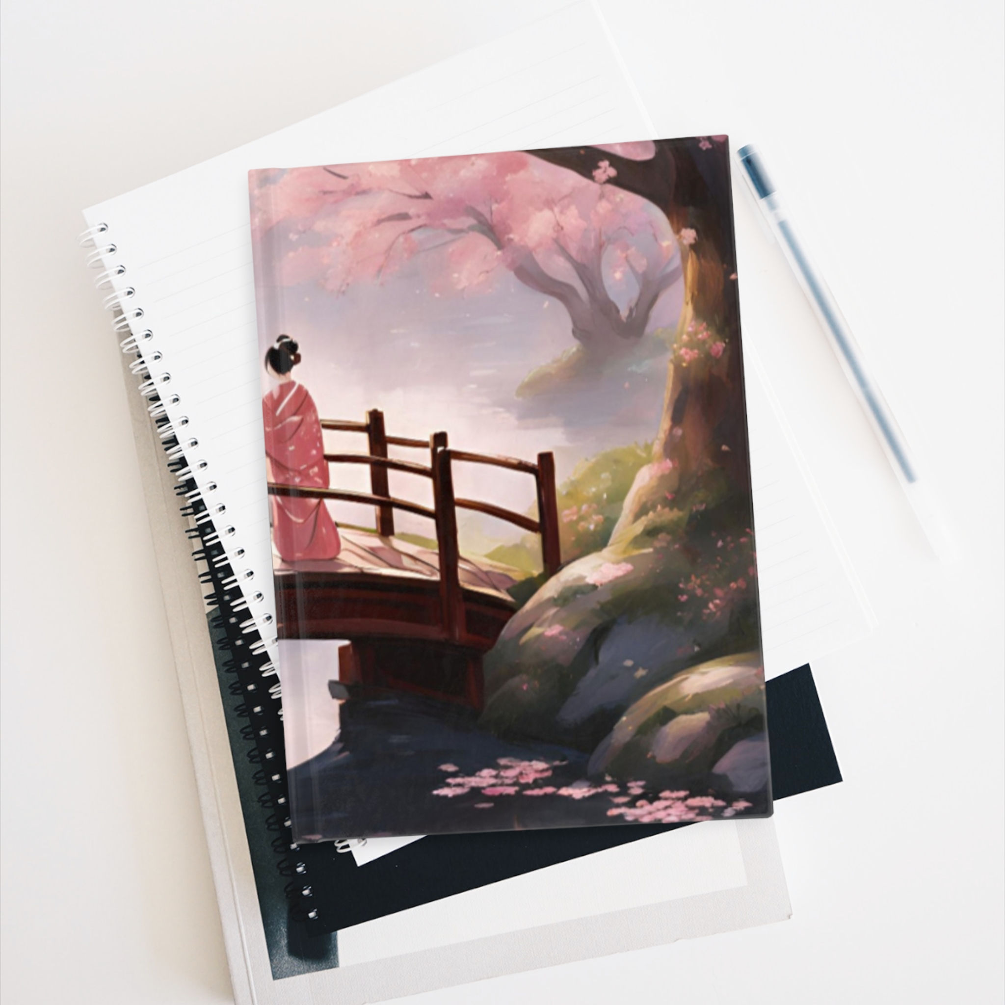 Japanese Cherry Blossom Journal - Elegant Designs for Meditation and Reflection
