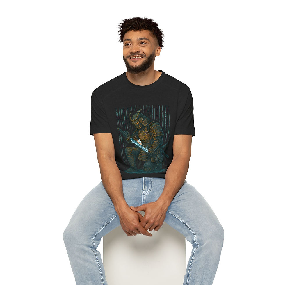 Thumbnail: Mystical Samurai Men's Raglan T-Shirt - Unique Martial Arts Design