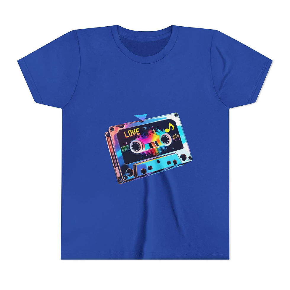 Thumbnail: Retro Youth Tee, Cute Kids T-Shirt, Vintage Audio Shirt, Gift for Music Lovers