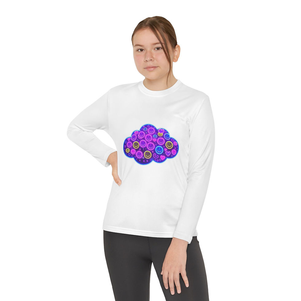 Thumbnail: Colorful Cloud Youth Long Sleeve Tee, Comfortable Activewear and Casual Wear