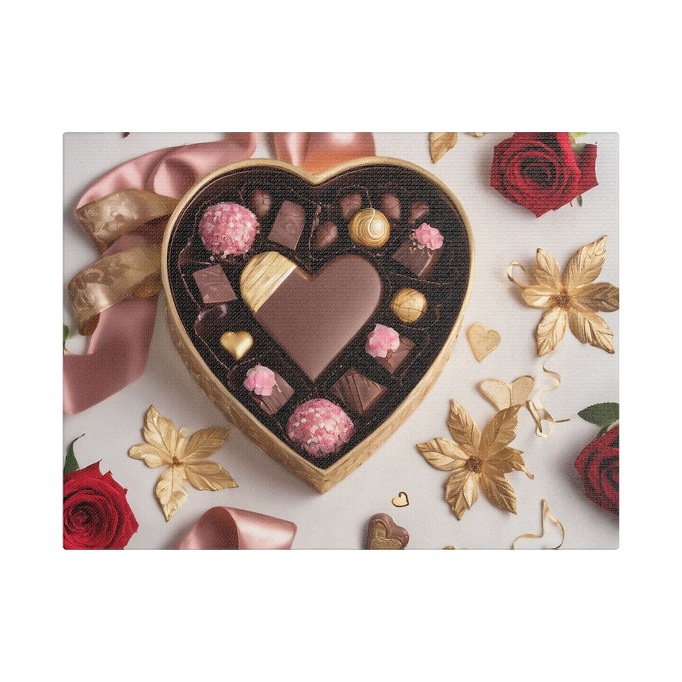 Thumbnail:  Chocolate Canvas Art - Romantic Gift for Valentine’s Day & Special Occasions