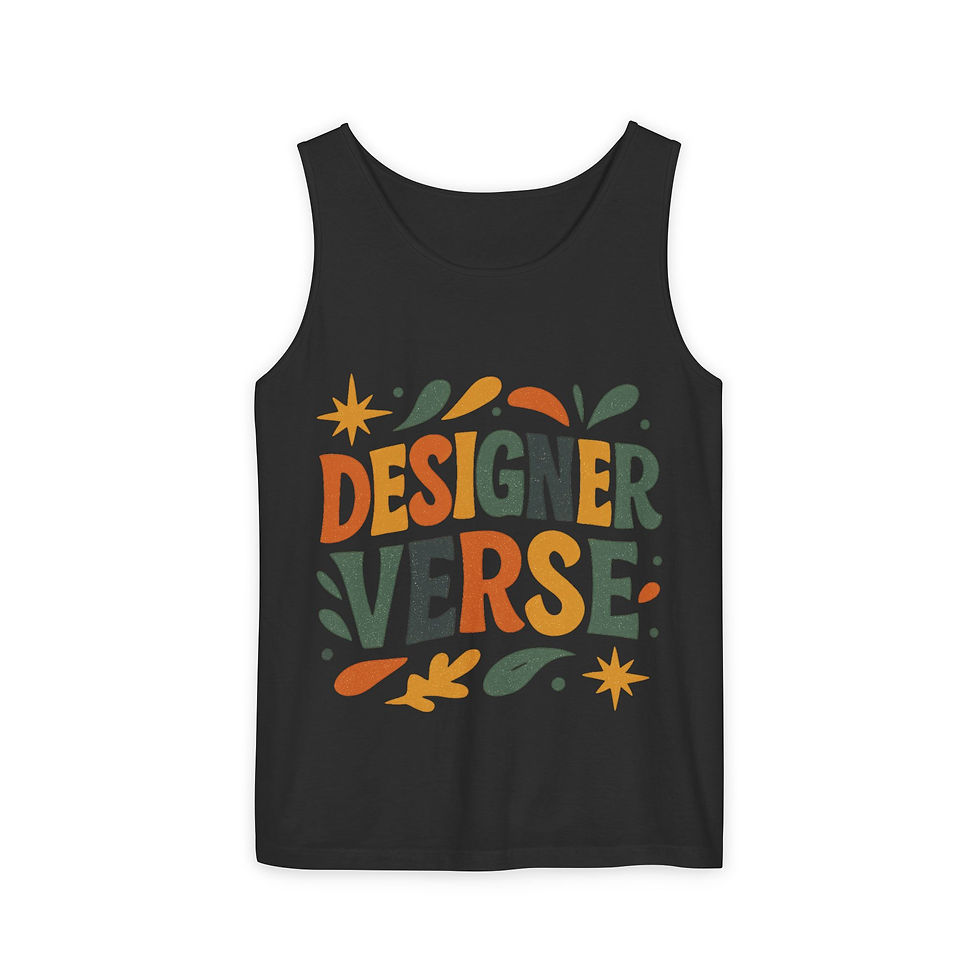 Thumbnail: Unisex Tank Top, Casual Summer Wear, Gift for Creatives,Trendy Beach Apparel