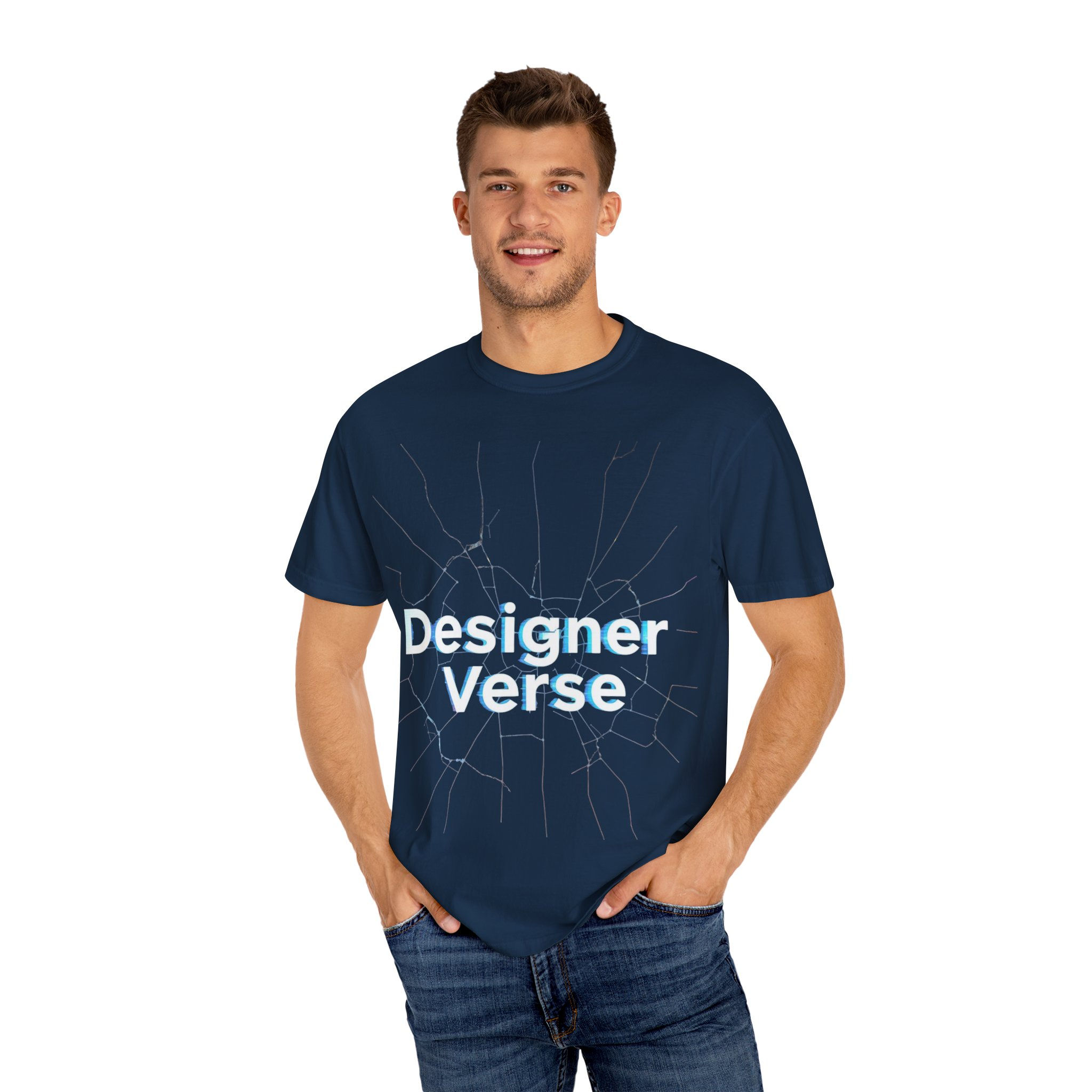 Designer Verse Garment-Dyed Unisex T-Shirt - Trendy Casual Wear