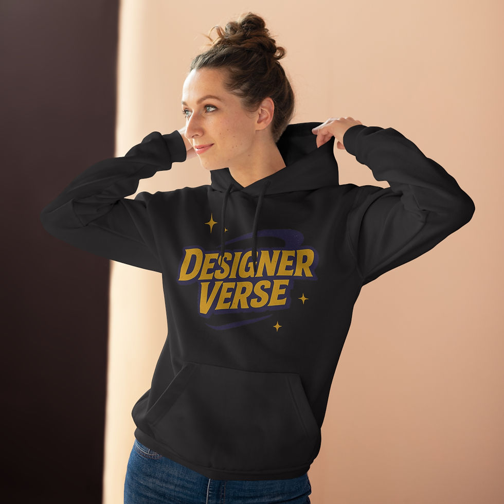 Thumbnail: DesignerVerse Unisex Pullover Hoodie - Cozy & Stylish Graphic Sweater