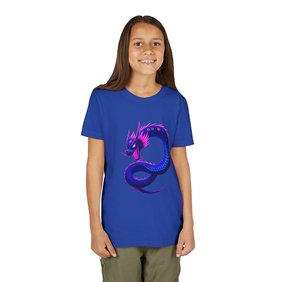 Thumbnail: Youth DragonGraphic Tee,Cool T-Shirt for Boys and Girls,Fantasy Apparel for Kids