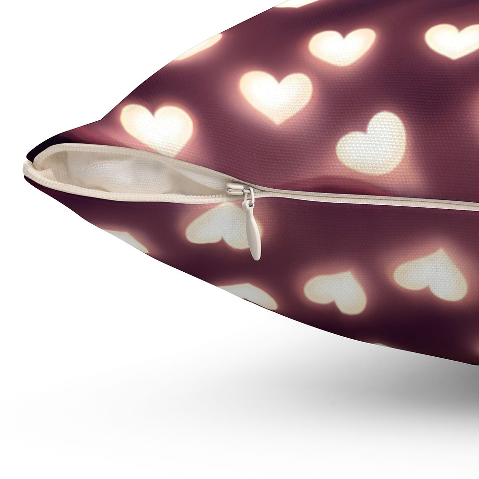 Thumbnail: Cute Cat Love Square Pillow - Cozy Decor for Cat Lovers