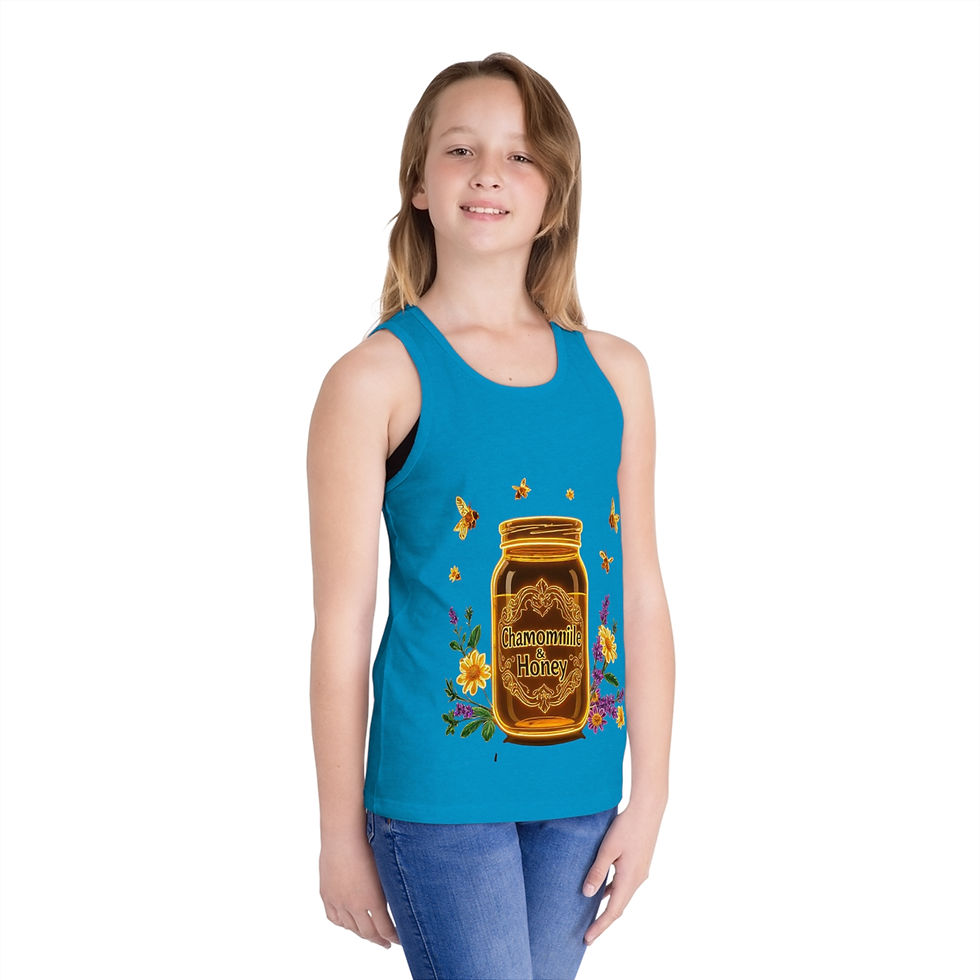 Thumbnail: Honey Kid's Jersey Tank Top, Flower Themed Gift For Bees & Nature Lovers