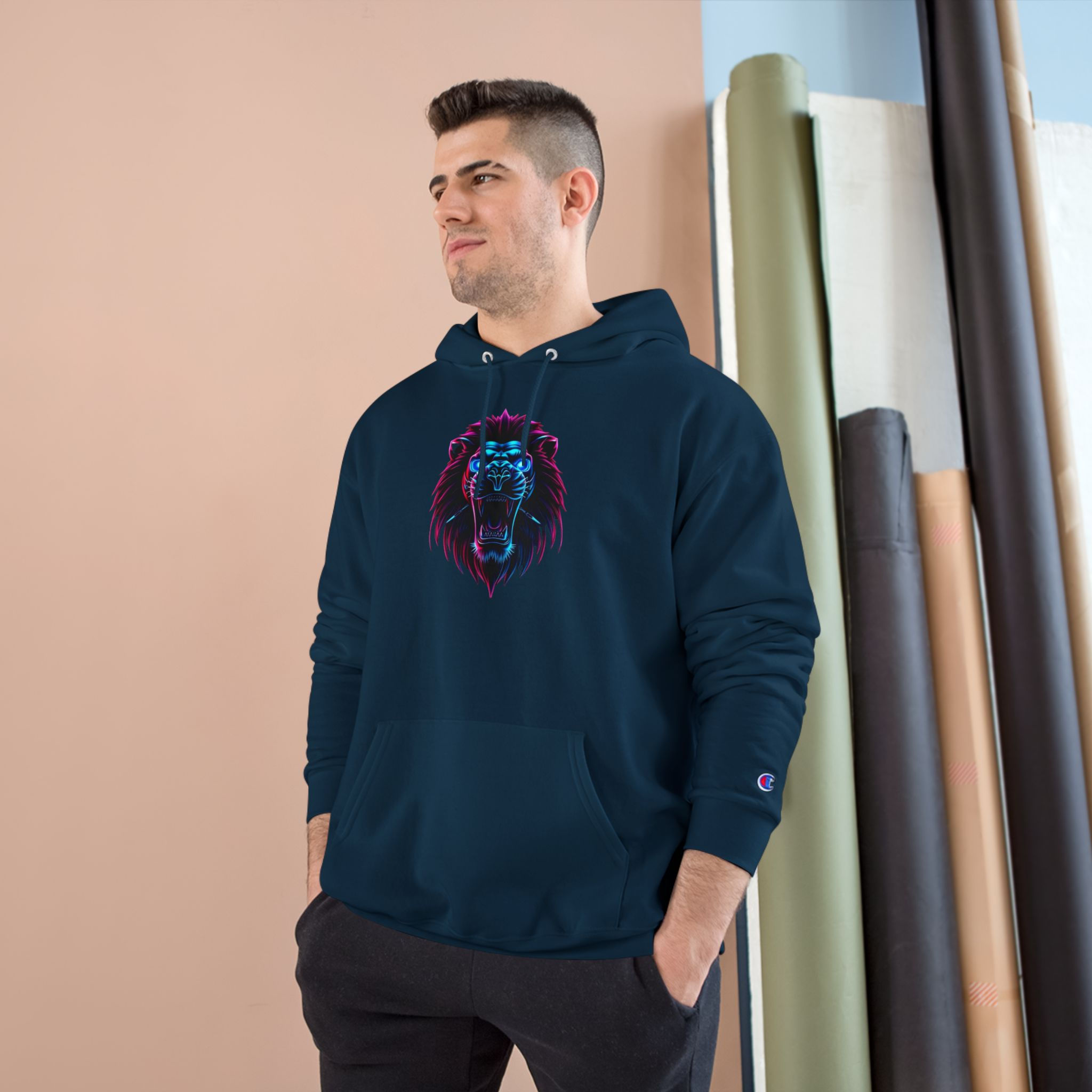 Vibrant Lion Hoodie: Urban Streetwear, Trendy Outfit and Cozy Casual
