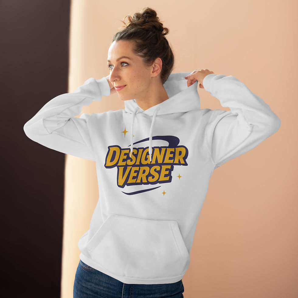 Thumbnail: DesignerVerse Unisex Pullover Hoodie - Cozy & Stylish Graphic Sweater